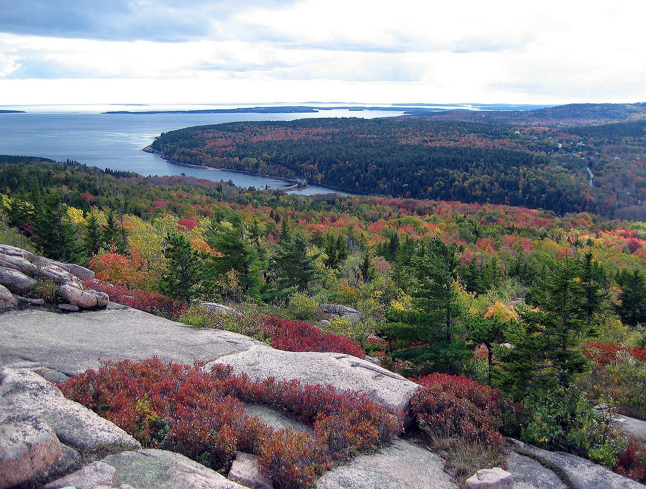 Der Acadia Nationalpark Wunderschöne Landschaft Im Norden Der Usa