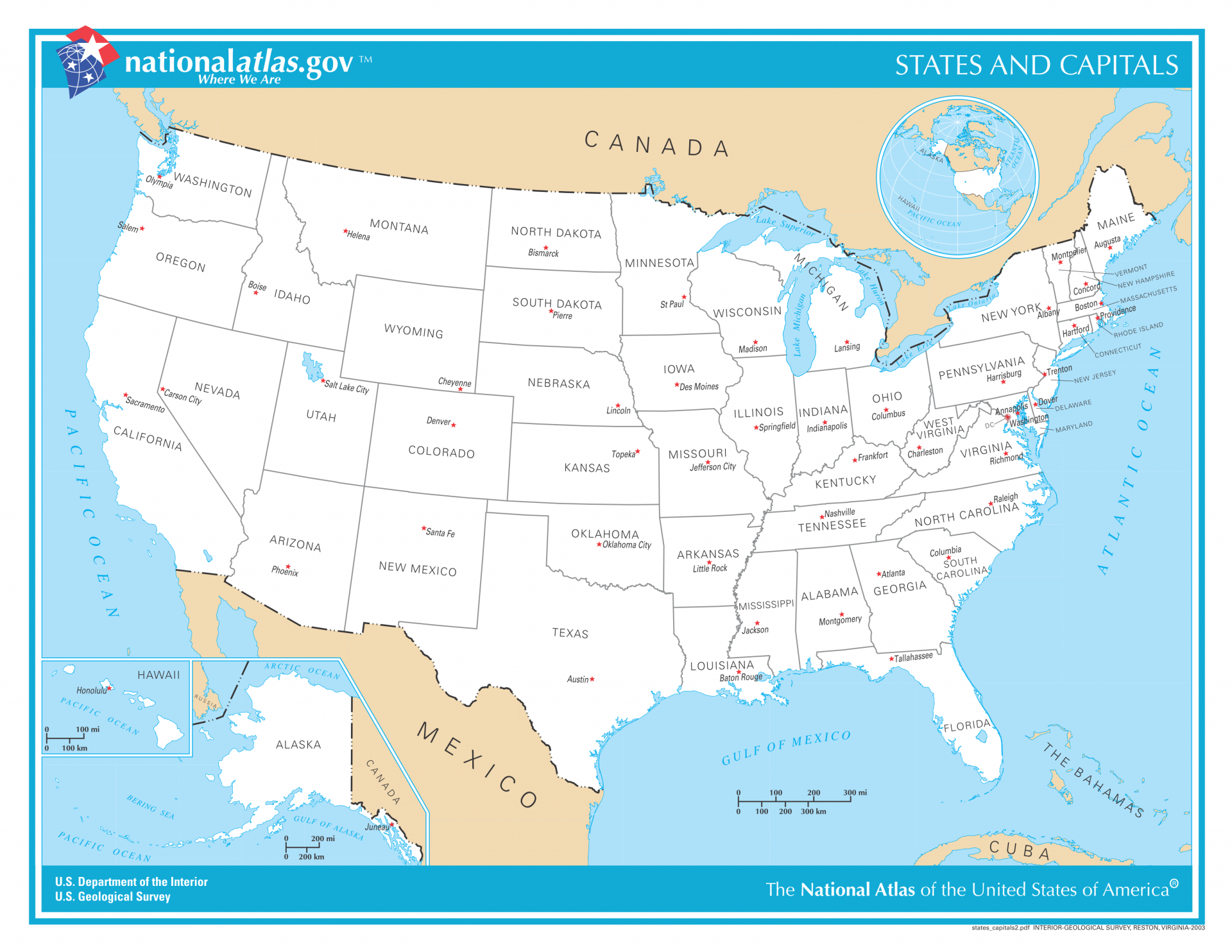 usa karte mit bundesstaaten Usa Karte Alle 50 Bundesstaaten Auf Einen Blick usa karte mit bundesstaaten